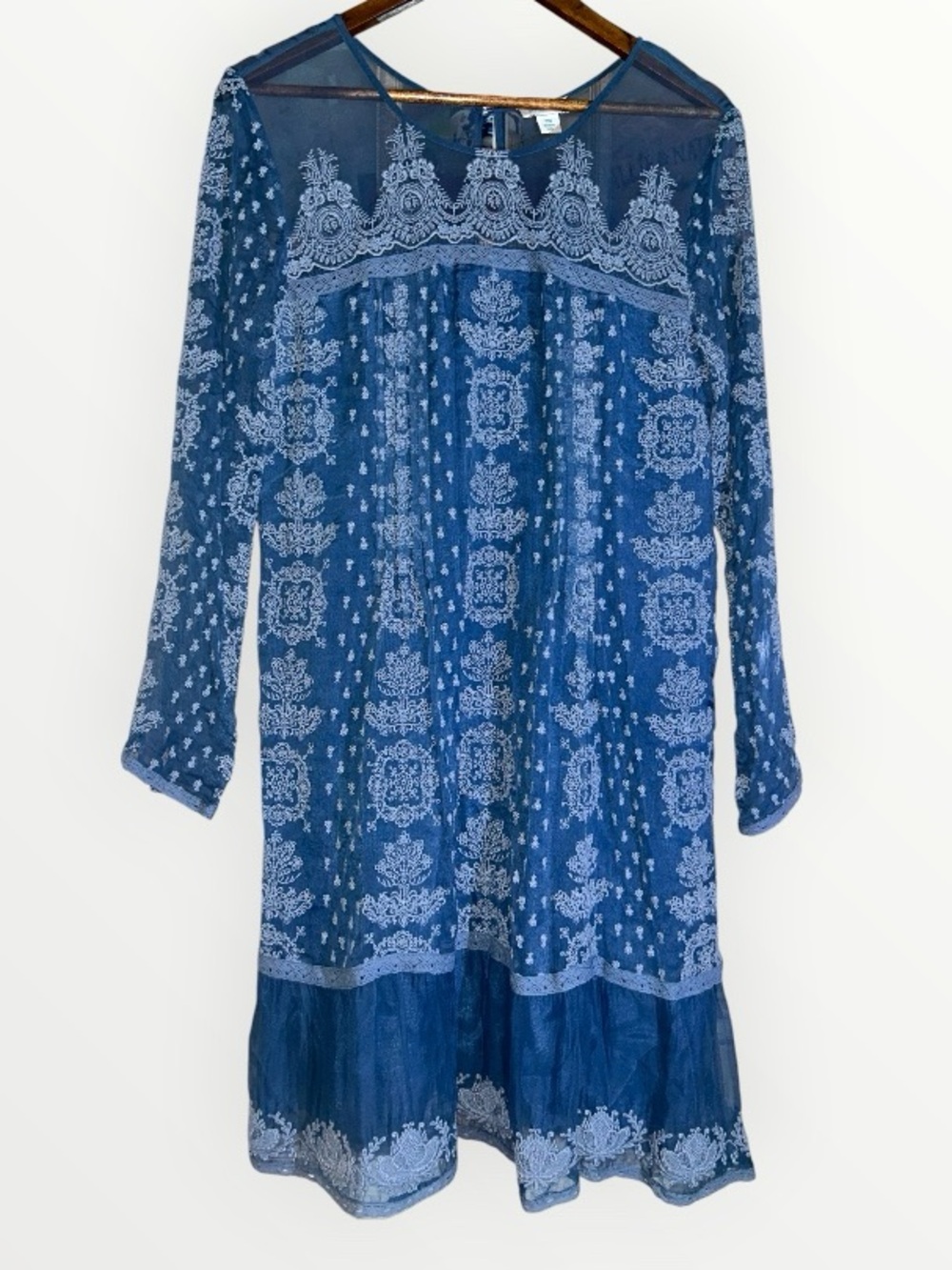 Sundance Embroidered "Led By Dreams" Shift Dress SIZE PM